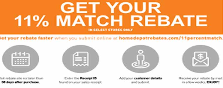 Home Depot Rebate Status